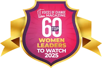 Top 60 Women Leaders to Watch 2025 recognition badge